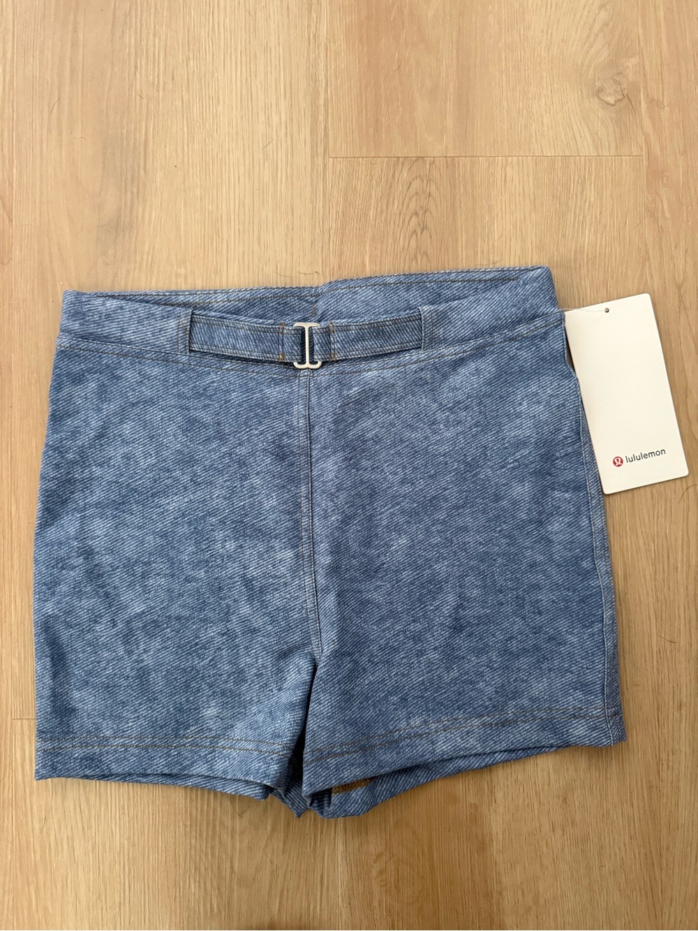Lululemon Everlux Denim-Print SHR Short 3” *SOTM size 10